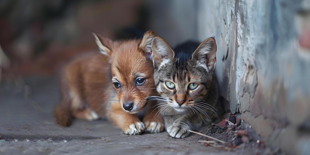 Stray animals/ dog/ cat/