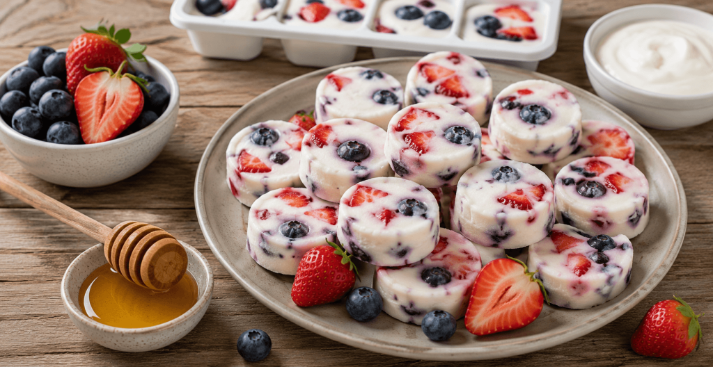 Frozen Yogurt Berry Bites - pets